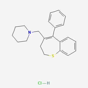 Piperidine, 1-((2,3-dihydro-5-phenyl-1-benzothiepin-4-yl)methyl)-, hydrochloride