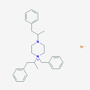 1-Benzyl-1,4-bis(1-phenylpropan-2-yl)piperazin-1-ium bromide