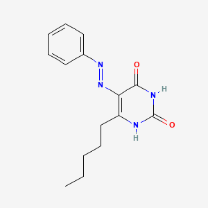 6-pentyl-5-phenyldiazenyl-1H-pyrimidine-2,4-dione