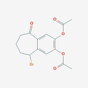 5-Bromo-9-oxo-6,7,8,9-tetrahydro-5h-benzo[7]annulene-2,3-diyl diacetate