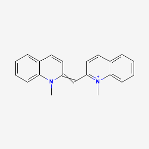 1-Methyl-2-[(1-methylquinolin-2(1H)-ylidene)methyl]quinolin-1-ium