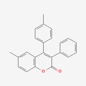 6-Methyl-4-(4-methylphenyl)-3-phenyl-2h-chromen-2-one