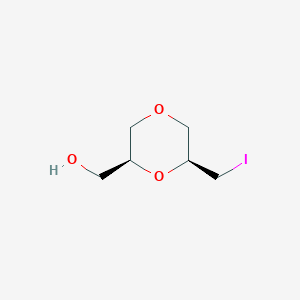 [(2s,6s)-6-(Iodomethyl)-1,4-dioxan-2-yl]methanol