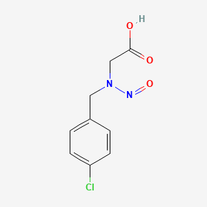 2-[(4-Chlorophenyl)methyl-nitrosoamino]acetic acid