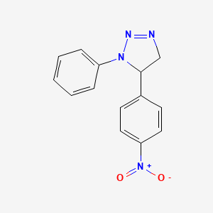 5-(4-Nitrophenyl)-1-phenyl-4,5-dihydro-1h-1,2,3-triazole