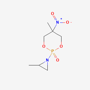 5-Methyl-2-(2-methylaziridin-1-yl)-5-nitro-1,3,2lambda5-dioxaphosphinane 2-oxide