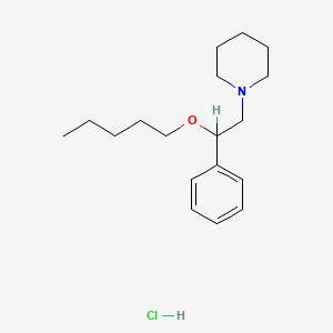 1-(beta-(Pentyloxy)phenethyl)piperidine hydrochloride