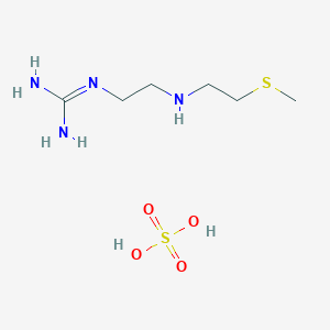 2-[2-(2-Methylsulfanylethylamino)ethyl]guanidine;sulfuric acid