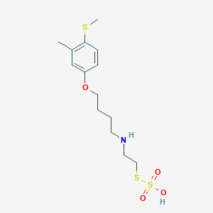 2-Methyl-1-methylsulfanyl-4-[4-(2-sulfosulfanylethylamino)butoxy]benzene