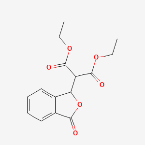 Propanedioic acid, (1,3-dihydro-3-oxo-1-isobenzofuranyl)-, diethyl ester