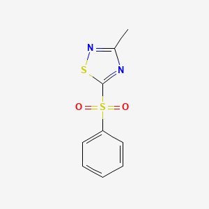 1,2,4-Thiadiazole, 3-methyl-5-(phenylsulfonyl)-