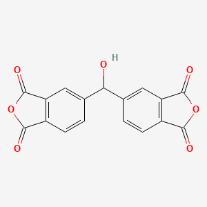 molecular formula C17H8O7 B15486144 1,3-Isobenzofurandione, 5,5'-(hydroxymethylene)bis- CAS No. 13505-75-4