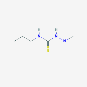 molecular formula C6H15N3S B15486161 2,2-Dimethyl-N-propylhydrazine-1-carbothioamide CAS No. 21076-68-6