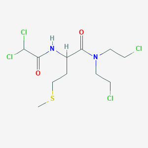 N,N-bis(2-chloroethyl)-2-[(2,2-dichloroacetyl)amino]-4-methylsulfanylbutanamide