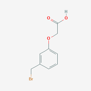 molecular formula C9H9BrO3 B154868 3-(溴甲基)苯氧乙酸 CAS No. 136645-25-5