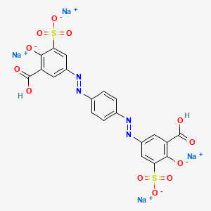 Benzoic acid, 3,3'-[1,4-phenylenebis(azo)]bis[6-hydroxy-5-sulfo-, tetrasodium salt