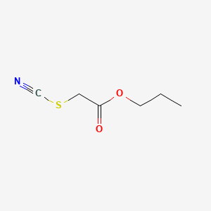 Thiocyanatoacetic acid propyl ester