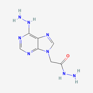 molecular formula C7H10N8O B15486960 2-(6-Hydrazinyl-9h-purin-9-yl)acetohydrazide CAS No. 6277-53-8