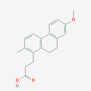 3-(7-Methoxy-2-methyl-9,10-dihydrophenanthren-1-yl)propanoic acid