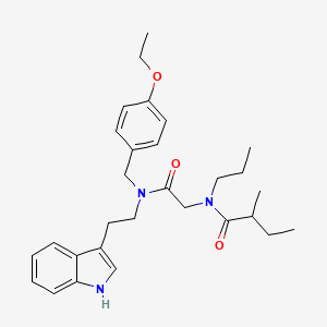 N-(2-{[(4-Ethoxyphenyl)methyl][2-(1H-indol-3-yl)ethyl]amino}-2-oxoethyl)-2-methyl-N-propylbutanamide