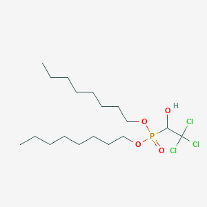 Dioctyl(2,2,2-trichloro-1-hydroxyethyl)phosphonate