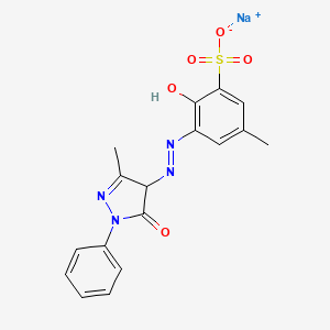 Sodium 5-((4,5-dihydro-3-methyl-5-oxo-1-phenyl-1H-pyrazol-4-yl)azo)-4-hydroxytoluene-3-sulphonate