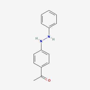 1-[4-(2-Phenylhydrazinyl)phenyl]ethanone