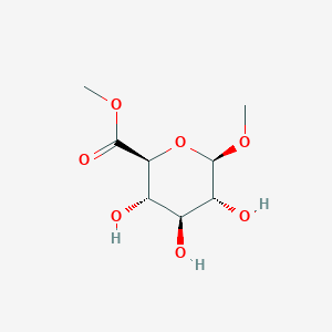B154875 Methyl (2S,3S,4S,5R,6R)-3,4,5-trihydroxy-6-methoxyoxane-2-carboxylate CAS No. 18486-38-9