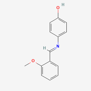 4-{[(e)-(2-Methoxyphenyl)methylidene]amino}phenol