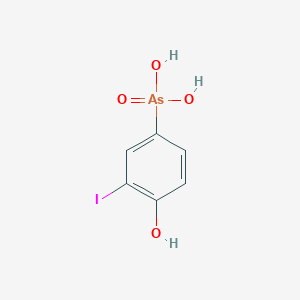 (4-Hydroxy-3-iodophenyl)arsonic acid