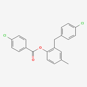 2-(4-Chlorobenzyl)-4-methylphenyl 4-chlorobenzoate