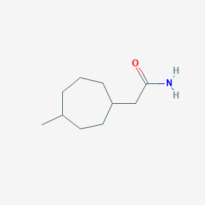 B15487888 2-(4-Methylcycloheptyl)acetamide CAS No. 5452-78-8