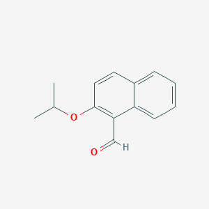 molecular formula C14H14O2 B154880 2-(丙烷-2-氧基)萘-1-甲醛 CAS No. 885-24-5