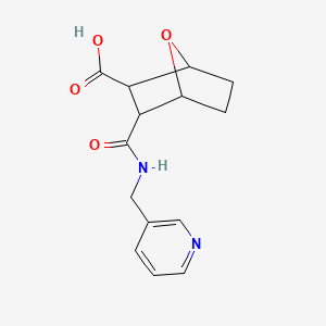 2-(Pyridin-3-ylmethylcarbamoyl)-7-oxabicyclo[2.2.1]heptane-3-carboxylic acid