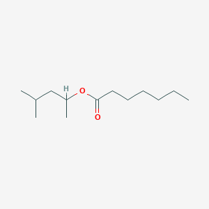 4-Methylpentan-2-yl heptanoate