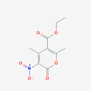 Ethyl 4,6-dimethyl-3-nitro-2-oxo-2h-pyran-5-carboxylate