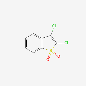 molecular formula C8H4Cl2O2S B15488088 2,3-Dichlorobenzo[b]thiophene, 1,1-dioxide CAS No. 5461-77-8