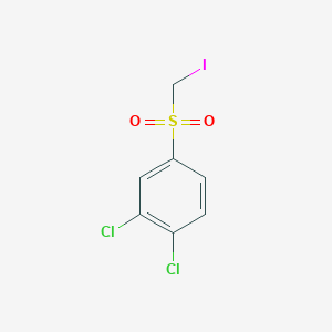 1,2-Dichloro-4-[(iodomethyl)sulfonyl]benzene