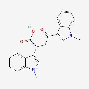 2,4-Bis(1-methyl-1h-indol-3-yl)-4-oxobutanoic acid