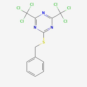 S-Triazine, 2-(benzylthio)-4,6-bis(trichloromethyl)-