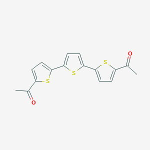 1-[5-[5-(5-Acetylthiophen-2-yl)thiophen-2-yl]thiophen-2-yl]ethanone