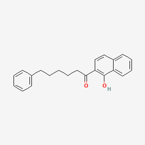 molecular formula C22H22O2 B15488501 1-(1-Hydroxynaphthalen-2-yl)-6-phenylhexan-1-one CAS No. 6325-60-6