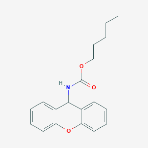 molecular formula C19H21NO3 B15488516 Pentyl 9h-xanthen-9-ylcarbamate CAS No. 6319-59-1