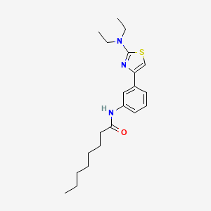 N-[3-(2-diethylamino-1,3-thiazol-4-yl)phenyl]octanamide