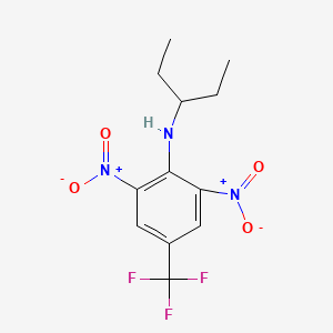 Benzenamine, N-(1-ethylpropyl)-2,6-dinitro-4-(trifluoromethyl)-