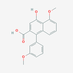 4-Hydroxy-5-methoxy-1-(3-methoxyphenyl)naphthalene-2-carboxylic acid