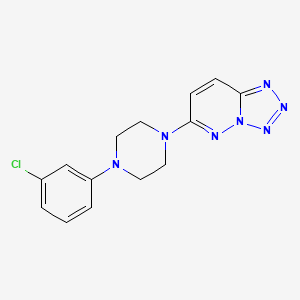 6-[4-(3-Chlorophenyl)piperazin-1-yl]tetrazolo[1,5-b]pyridazine