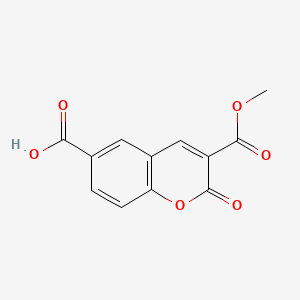 3-Carbomethoxy-6-carboxycoumarin