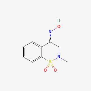 4-(Hydroxyimino)-2-methyl-3,4-dihydro-1lambda~6~,2-benzothiazine-1,1(2H)-dione