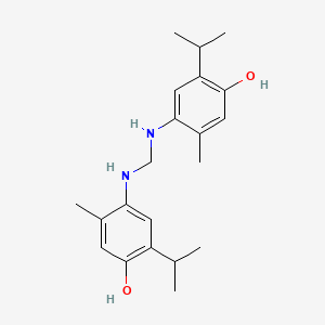 4-[(4-Hydroxy-2-methyl-5-propan-2-ylanilino)methylamino]-5-methyl-2-propan-2-ylphenol